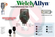 Welch Allyn 3.5 V AutoStep® Coaxial Ophthalmoscope Head, 11730
