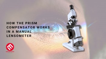 How the prism compensator works in a manual lensometer